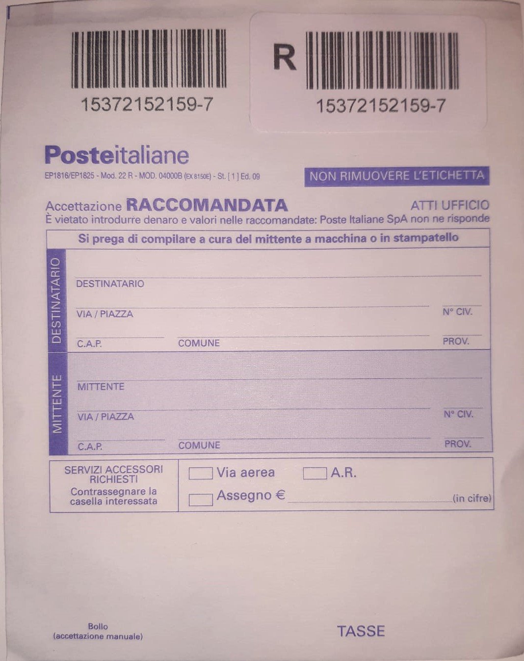 Come inviare una A.R. (con Avviso di Ricevimento)